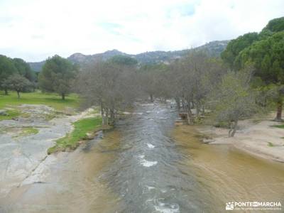 Puente Mocha entre Miradores y Riscos de Valdemaqueda;tejera negra parque natural sierras de tejeda 